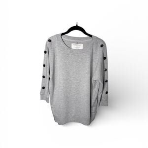 The Sweatshirt Project Gray Rounded Neck Sweatshirt Size Small